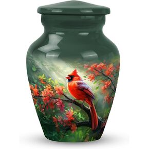 Cardinal Urn Human Ashes Cremation Companion Urns - Urns for Ashes Adult Female Mom - Urns for Human Ashes Adult Female - Ashes Urn Adult (size-3nch,1pcs), Natural