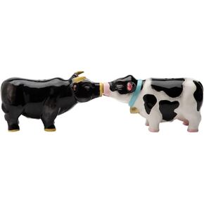 Pacific Giftware 1 X Kissing Cow & Bull Salt & Pepper Shaker Set S/P