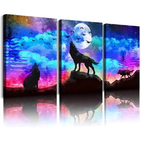 Canvas Wall Art For Kitchen Wall Decor For Dining Room Black And White Wine Glasses Painting Modern Blue Wine Canvas Art Prints Ready To Hang Pictures For Restaurant Home Decorations 12"X16" 3 Pieces