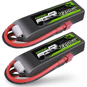OVONIC 3S Lipo Battery 50C 2200mAh 11.1V Lipo Battery with Dean-Style T Connector for RC Airplane Helicopter Quadcopter RC Car Truck Boat