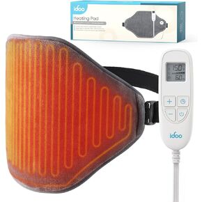 Upgraded Heating Pad for Back Pain Relief, iDOO Large Electric Heat Pad Wrap for Cramps, Neck Shoulder, Lower Back, Lumbar, FSA HSA Eligible, ETL Certified, Heated Belt, Gifts for Women Men, 15"x 24"