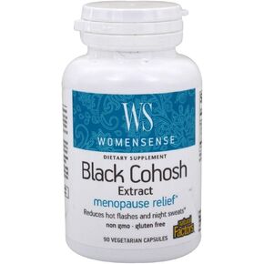 Natural Factors - WomenSense Women's Black Cohosh Extract 40mg, Menopausal Symptom Support, 90 Vegetarian Capsules