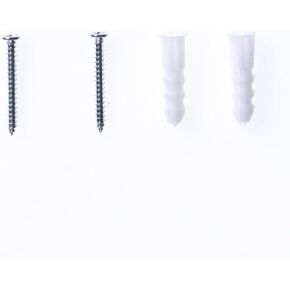 2pcs Mirror Clips with 2pcs Screws, 2pcs Expansion Tubes. Rectangular Wall Mount Mirror Parts