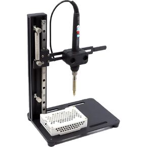 NovelLife Vertical Heat Set Insert Tool Pressing Machine with 60W Soldering Iron M2-M8 Tip Adapter Hot Melt Brass Knurled Nut Embedded Insertion for 3D Printed Parts