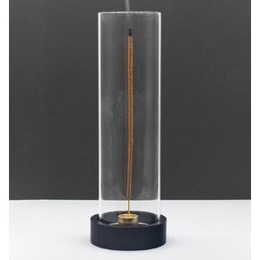 Incense Holder for Sticks,Modern Incense Stick Holder with Glass Ash Catcher[Anti ash Flying], Multi-Purpose Incense Burner Holder, Glass Incense Holder[Black Insence-Stick Burner Holder]