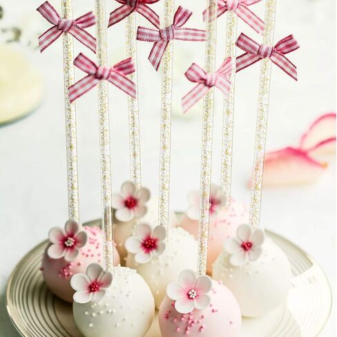 Honoson 100 Pieces Disposible Plastic Round Top Crystal Swizzle Sticks (Gold) in Saudi Arabia