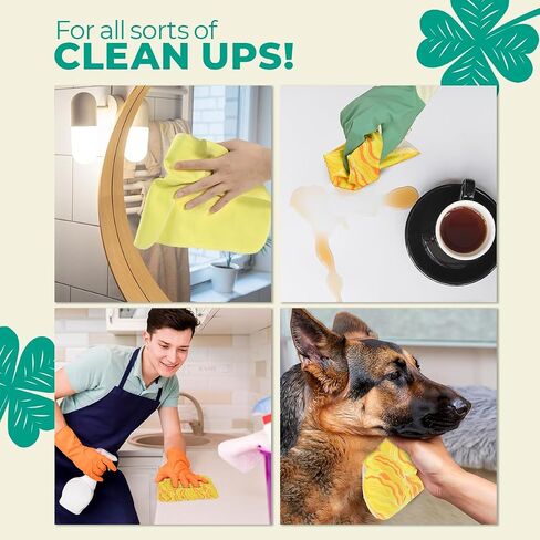 24 Reusable Paper Towels - Paperless Paper Towels made with Super-Soft, Pure Absorbent 100% Cotton, Washable Paper Towel Set for Kitchen, Eco Friendly Cloth Paper Towels LIMITED SUNSHINE SERIES in Saudi Arabia