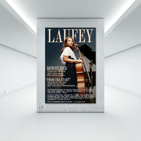 TEsay Laufey Singer Poster 2023 Music Canvas Art Poster And Wall Art Hanging Decor for Modern Family Corridor Posters 12x18inch(30x45cm) in Saudi Arabia