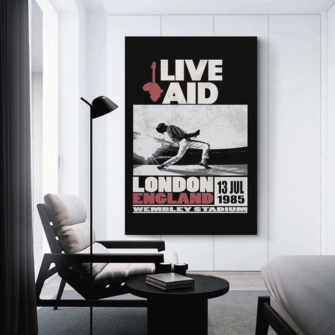 TYALDVXHD الملكة ملصق خمر الفرقة الموسيقى الرجعية قماش الفن ملصق وصورة فنية جدار طباعة الحديثة ملصقات ديكور غرفة نوم الأسرة 12x18 بوصة (30x45 سم) in Kuwait