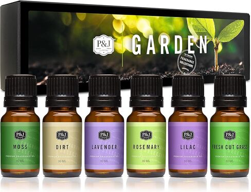 P&J Fragrance Oil Coastal Set | Salty Sea, Sand, Moss, White Tea, Verbena, Seashore Candle Scents for Candle Making, Freshie Scents, Soap Making Supplies, Diffuser Oil Scents in Kuwait