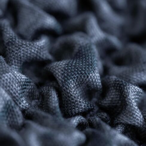 PAULATO BY GA.I.CO. Couch Cushion Cover - Sofa Cushion Cover - T-Cushion & Box Cushion Slipcover - Replacement Sofa Cushion Protector - Stretch Seating Cover - Microfibra Print - Venezia Blue in Kuwait