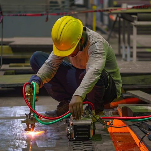 ABN Oxy Acetylene Hose, 50 Foot x 1/4 Inch - B Fitting Twin Cutting Torch Hose for Welding in Kuwait