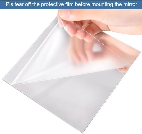 9pcs Self-Adhesive Flexible Mirror, DIY Acrylic Wall Decoration, Flexible Mirror Sheets Decorative Mirror, Frameless Wall Mirror for Bathroom, Porch, Living Room, Bedroom, 15*15cm/Piece in Saudi Arabia