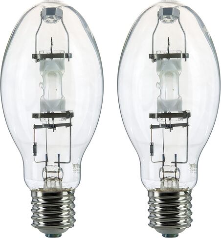 مصباح هاليد معدني Sunlite 03663 MH400/U/MOG M59، 400 واط، قاعدة موغول (E39)، ED37، عمر افتراضي يصل إلى 12,000 ساعة، 36000 لومن، لمسة نهائية شفافة، 4000 كلفن in Kuwait