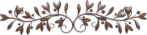 Deco 79 Metal Leaf Home Wall Decor Wall Sculpture, Wall Art 48" x 1" x 11", Green in Saudi Arabia