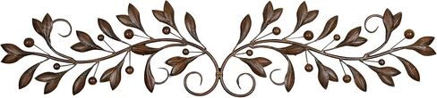 Deco 79 Metal Leaf Home Wall Decor Wall Sculpture, Wall Art 48" x 1" x 11", Green in Saudi Arabia