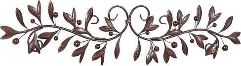Deco 79 Metal Leaf Home Wall Decor Wall Sculpture, Wall Art 48" x 1" x 11", Green in Saudi Arabia