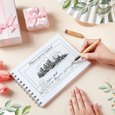 Tenceur the Little Book of Us Couples Scrapbook 8.3 x 5.8 Inch Couples Journal Anniversary Scrapbook Album DIY Photo Book for Couples Marriage Journal Anniversary Wedding Keepsake Christmas Gift in Kuwait