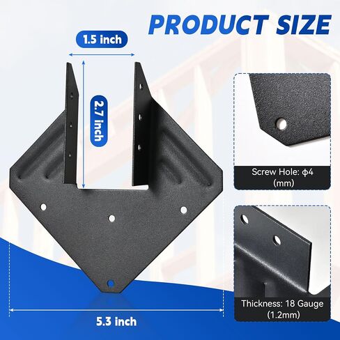 18-Gauge Hurricane Tie,Hot Dip Galvanized Joist Hangers,Hurricane Straps, for Rafter, Roofing Trusses Wood Timber in Saudi Arabia