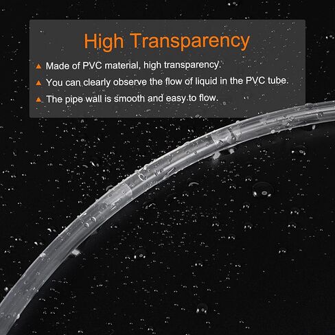 MECCANIXITY PVC خرطوم شفاف أنابيب الفينيل 1/8 "ID 1/4" OD 10ft مرنة خفيفة الوزن لأنبوب المياه ، أنبوب الهواء in Saudi Arabia