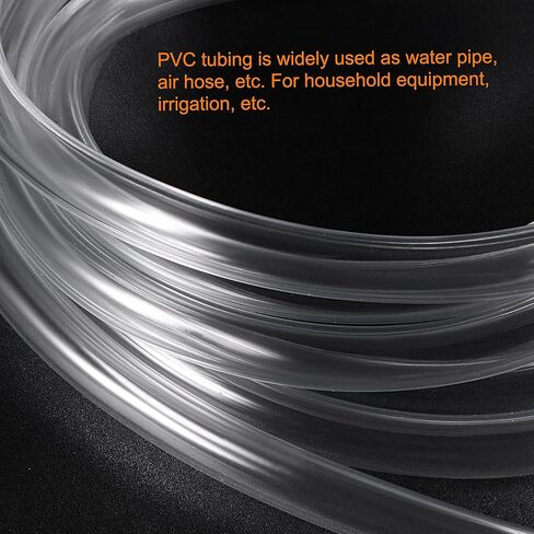 MECCANIXITY PVC خرطوم شفاف أنابيب الفينيل 1/8 "ID 1/4" OD 10ft مرنة خفيفة الوزن لأنبوب المياه ، أنبوب الهواء in Saudi Arabia