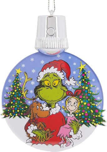 Hallmark Dr. Seuss's How the Grinch Stole Christmas! Cindy-Lou Who and Grinch Ornaments, Set of 2 in Saudi Arabia