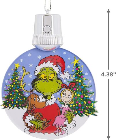 Hallmark Dr. Seuss's How the Grinch Stole Christmas! Cindy-Lou Who and Grinch Ornaments, Set of 2 in Saudi Arabia