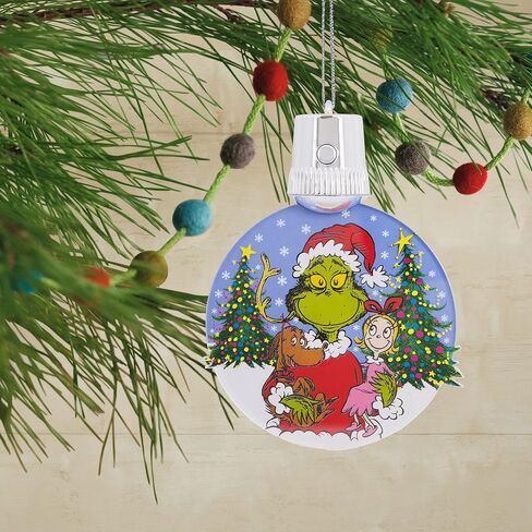 Hallmark Dr. Seuss's How the Grinch Stole Christmas! Cindy-Lou Who and Grinch Ornaments, Set of 2 in Saudi Arabia