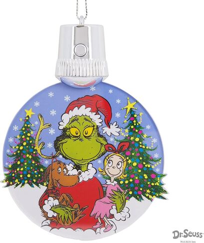 Hallmark Dr. Seuss's How the Grinch Stole Christmas! Cindy-Lou Who and Grinch Ornaments, Set of 2 in Saudi Arabia