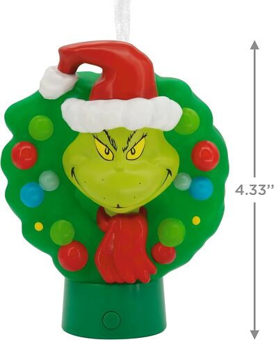 Hallmark Dr. Seuss's How the Grinch Stole Christmas! Cindy-Lou Who and Grinch Ornaments, Set of 2 in Saudi Arabia
