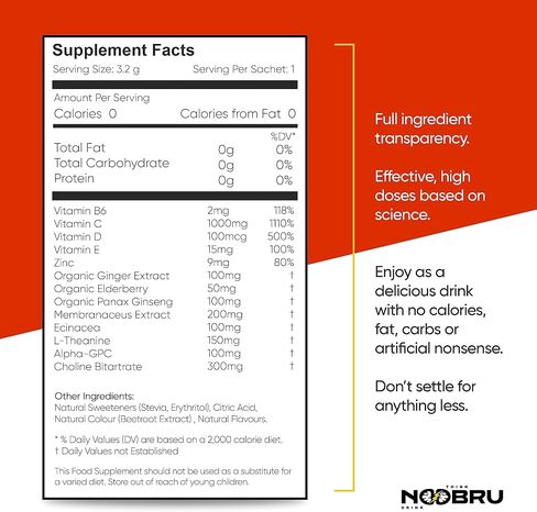Shield with Vitamin C Powder and Ginger - Immune System Booster for Perfect Health Condition - Vitamins Blend for Your Body - Nootropic Food Supplements for Sharp Concentration and Quick Mind in Saudi Arabia