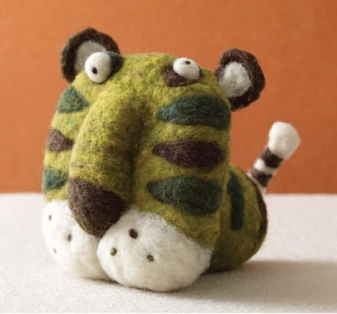 حقيبة صوف من الصوف من وولبادي نيدل بيلتنغ من الصوف المتجول، صوف الغنم المصنوع يدويًا، مجموعة من الصفر للنفايات، للمبتدئين والكبار، لباد الرطب، مستلزمات اللباد وصابون اللباد (برتقالي أحمر) in Kuwait