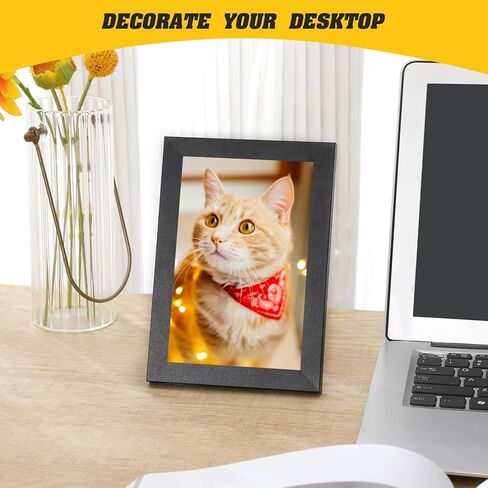 مجموعة من 60 إطار صورة كبير الحجم مع حصيرة للتثبيت على الحائط، إطارات صور بسيطة، إطارات صور متعددة للحائط أو سطح الطاولة، مقاس 4×6 بوصة باللون الأسود in Kuwait