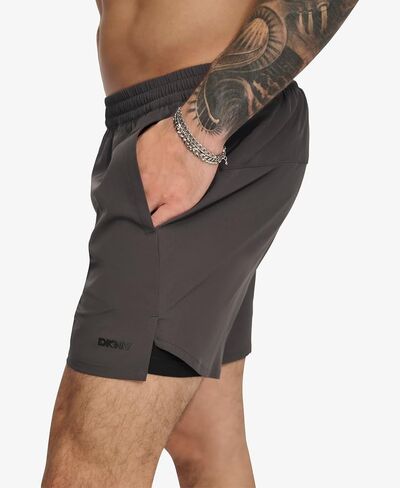 DKNY Men's Stretch Quick Dry Volley UPF 40+ Protection Swim Trunk in Saudi Arabia