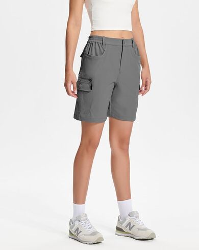 FairyLavie Women's Hiking Cargo Shorts Quick Dry Fishing Shorts for Women with Pockets Travel Casual Work in Saudi Arabia
