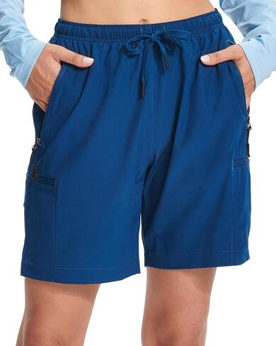 FairyLavie Women's Hiking Cargo Shorts Quick Dry Fishing Shorts for Women with Pockets Travel Casual Work in Saudi Arabia