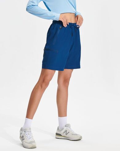 FairyLavie Women's Hiking Cargo Shorts Quick Dry Fishing Shorts for Women with Pockets Travel Casual Work in Saudi Arabia