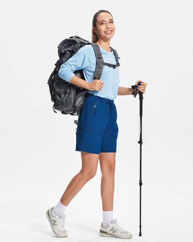 FairyLavie Women's Hiking Cargo Shorts Quick Dry Fishing Shorts for Women with Pockets Travel Casual Work in Saudi Arabia