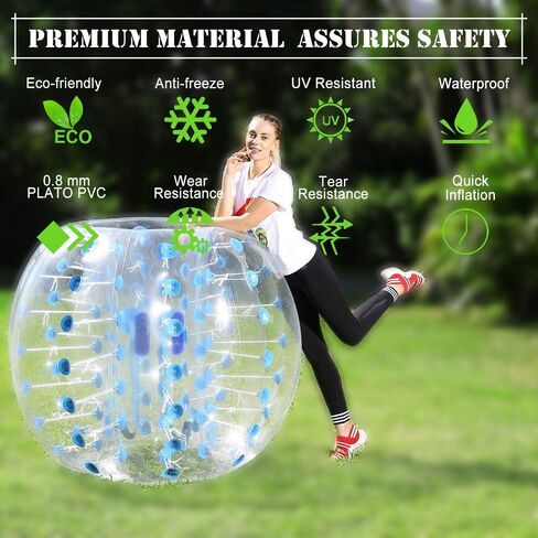 Inflatable Bumper ONE Ball for Adult Kids Bubble Soccer Balls Blow Up Toy Playground Balls Human Hamster Knocker Ball Outdoor Zorb Balls in Saudi Arabia