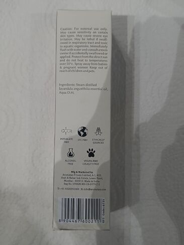 Lavender Room, Linen & Pillow Spray by Aromafume | 100ml/3.38 fl oz | with Pure Lavender Essential Oil | Aromatherapy Spray for Relaxation, Sleep & Stress Relief | Mist for Bedding, Fabrics in Saudi Arabia