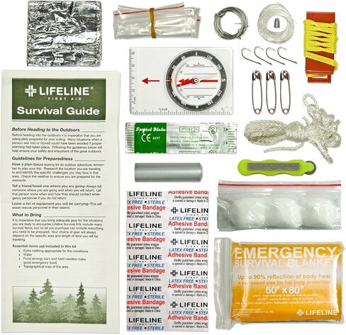مجموعة أدوات النجاة خفيفة الوزن من Lifeline - 29 قطعة in Kuwait