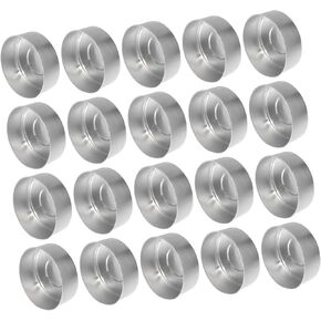 KONTONTY 50pcs Candle Aluminum Shell Candle Tin Wax Candle Holder Candle Cup Case Wax Candle Cup Tea Light Case Tealight Accessories Professional Tea Light Container Wax Candle Case