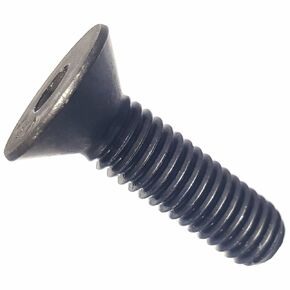 Socket Flat Countersunk Head Cap Screw, 1/4-20 x 1 1/2", Alloy Steel, Black Oxide, Hex Socket (Quantity: 100) Coarse Thread, 1/4 inch Allen Bolt, Length: 1 1/2 inch, Full Thread