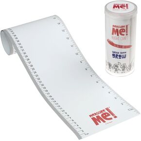 Measure Me! Baby Roll-up Growth Height Chart for Children Kids Room - Big White One