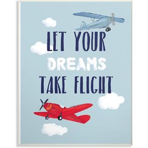 The Kids Room by Stupell Let Your Dreams Take Flight Airplanes