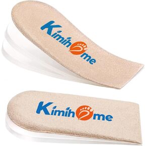 Heel Lift Inserts for Women Shoes - Kimihome Adjustable Gel Shoe Heels Insert Wedge for Women Uneven Legs Leg Length Discrepancies (3 Layers,Size S)