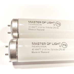 F40/WX (4 Pack) 4 Foot 40 Watt T12 Fluorescent Tube Light Bulb 40W F40T12 Neutral White 3500K Replaces F40N/ECO F40/D35/ECO F40T12/735/ECO F40SP35/ECO F40SPX35/ECO F40WX F40T12/NX/ALTO (4)