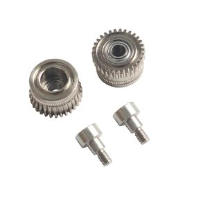 3D Printer Accessories K1/ K1C/ K1 Max Extruder Gear Kit Hardened Steel Nickel Plated All-Metal One-piece Drive Wheel High Hardness Long Service Lifetime