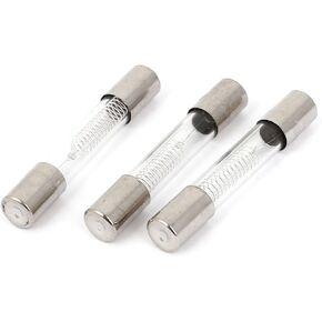 uxcell 0.6A 5kV Glass Tube Fuse High Voltage 6 x 40mm 3Pcs for Microwave Oven