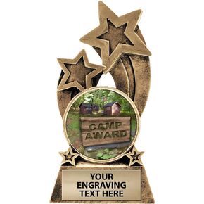 Camp Award Trophy, 5.75" Glory Resin Camp Award Trophies with Free Custom Engraving Prime